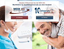 Tablet Screenshot of mdh-ag.de